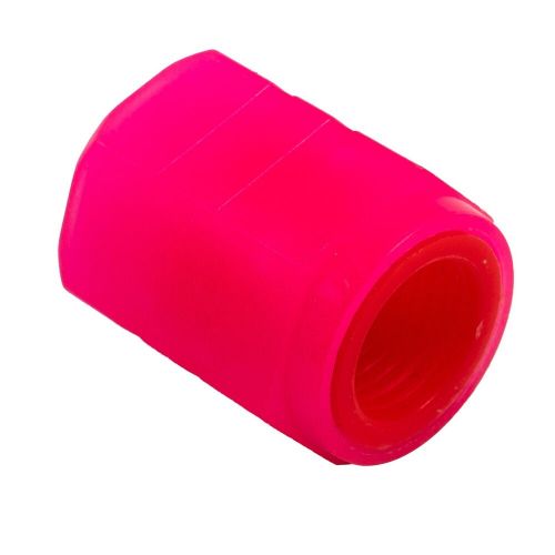 4pcs fluorescent pink car wheel tire tyre air valve stem cap cover protect tires