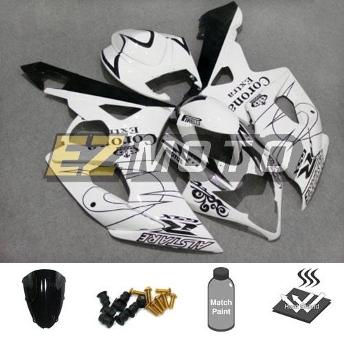 Inj fairing kit pack w/ windscreen & bolts for suzuki gsxr 1000 k5 2005 2006 au