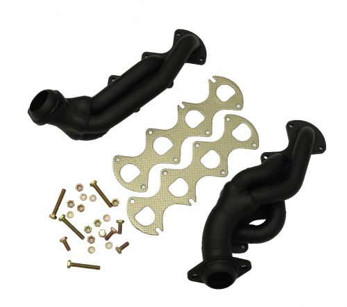 1-5/8&#034; shorty headers for 04-08 ford f-150 primaries 5.4l v8 ceramic black ss