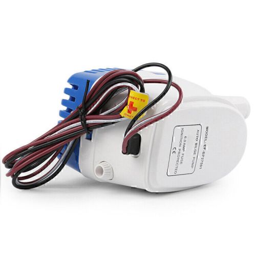 600gph boat 12v marine automatic submersible bilge water pump float switch