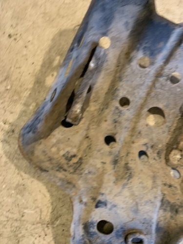 2000 honda recon 250 trx250 2x4 oem rear differential skid plate guard  136