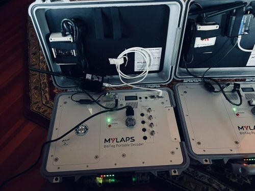 Mylaps bibtag portable decoder 100-240vac working condition