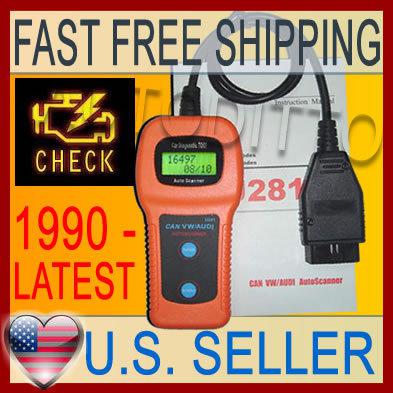 Vw audi car scanner code reader abs srs obd ii 2 tool