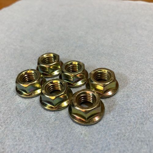 (6) 1988-2006 yamaha blaster grade 8 cylinder head nuts 