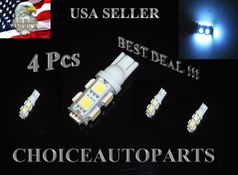 4x t10 5050 w5w 168 194 501 9smd led xenon white car led light bulbs 