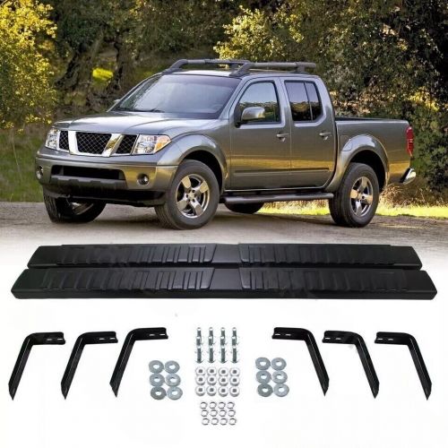 For 2005-2023 nissan frontier crew cab 6&#034; nerf bar running board side step black