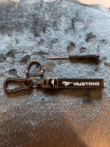 Brand new mustang leather key chain