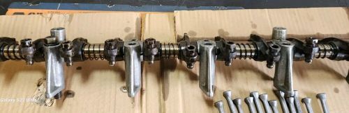 Ford 223 6cyl rocker arm assembly, 2 oil lines &amp; pushrods.