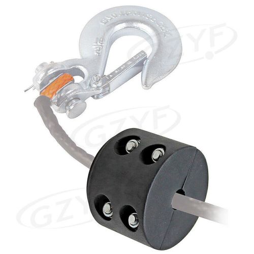 Rubber winch cable hook stopper rubber rope line saver set for atv utv winch