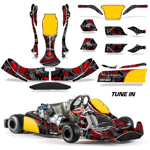 Graphics kit sticker decal wrap for kart crg na3 tune in red