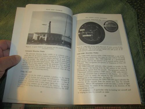 Vintage pilot training airplane radio handbook federal aviation agency 1962 book