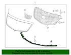 Genuine gm front bumper fascia lower molding 22879656