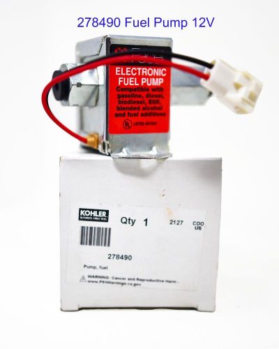 Oem kohler #278490 fuel pump 12v