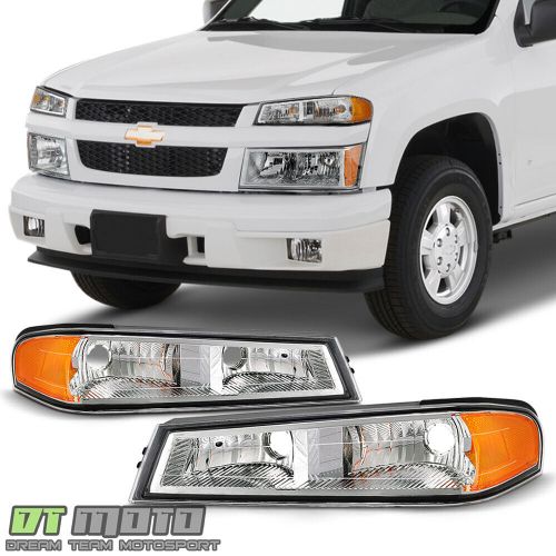 2004-2012 chevy colorado gmc canyon chrome parking signal lights corner lamps