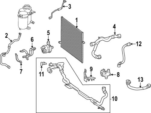 Genuine mercedes-benz auxiliary pump bracket 206-501-64-01