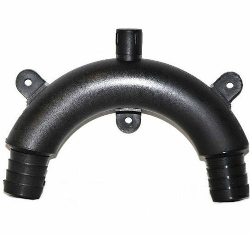 Rule model 261 vented loop fitting for 1-1/8&#034; inch bilge pump hose - black