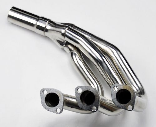 Performance stainless exhaust manifold headers fits bmw e30 86-91 2.5l 2.7l l6