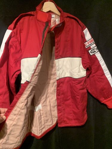 New g-force racing gear red multi layer zipup jacket 4526smlrd gf 525 size small