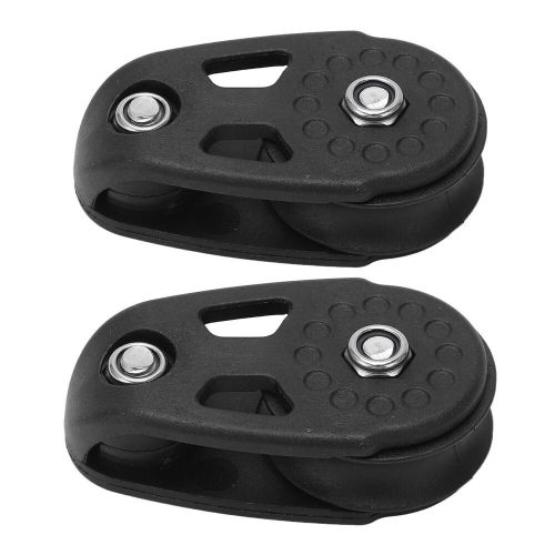 2 pcs kayak pulley heavy duty nylon sturdy uv resistance marine pulley block