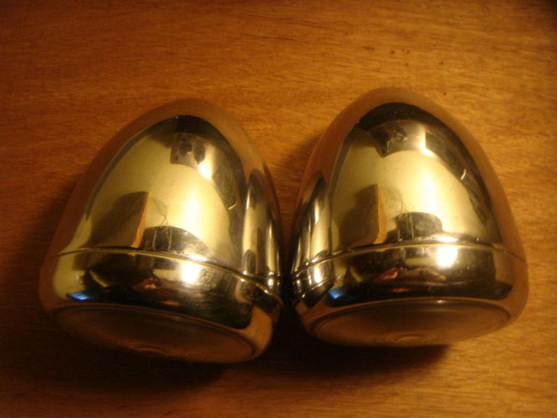 Antique chrome auto mobile lights 