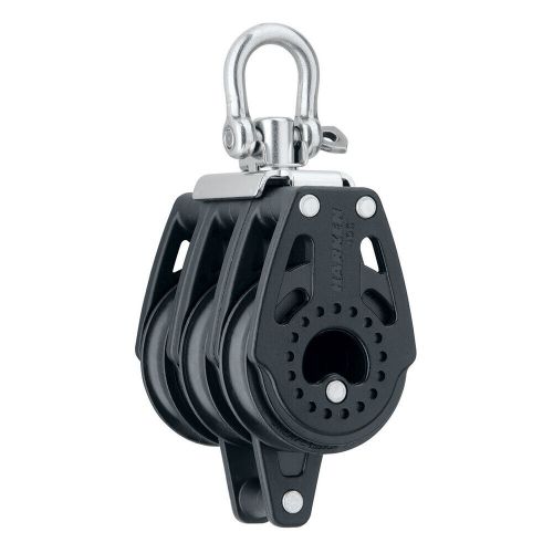 Harken 2641 40mm carbo air triple swivel block w/becket