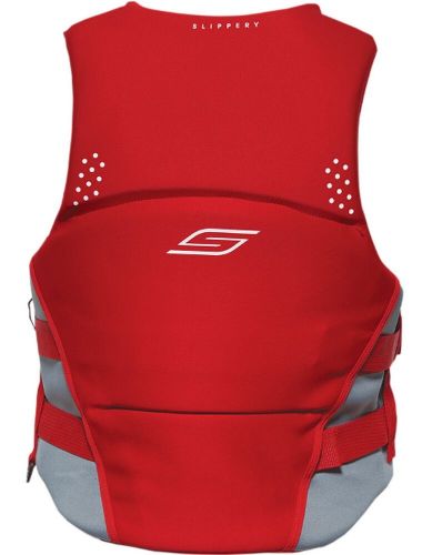 Slippery array neo mens side-entry life vest red lg