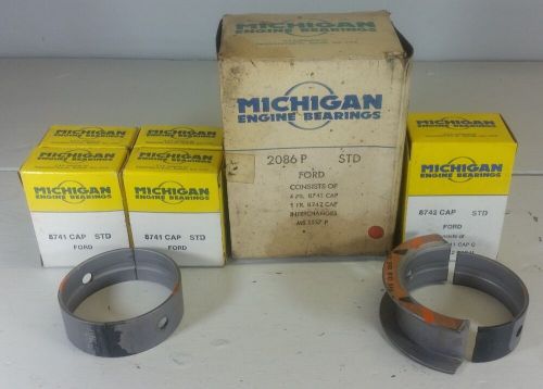 Michigan 2086p ms1557p std main bearing set 1.6l ford escort exp mercury lynx