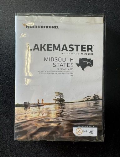 Humminbird lakemaster mid south v 5.0 chip tx, ar, ok, la, ms