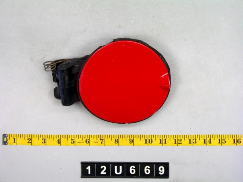 04 mini cooper fuel filler door lid gas tank cover cap oem red 12u669