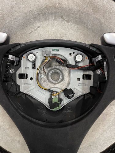 Bmw e90 e92 128 135 328 335 sport leather steering wheel w/ paddle shifters oem