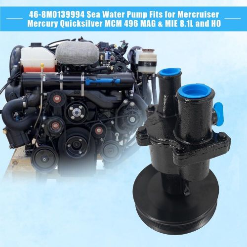 New mercruiser sea water pump - 496 mag 8.1 s ho part# 46- 8m0139994 8m0137215