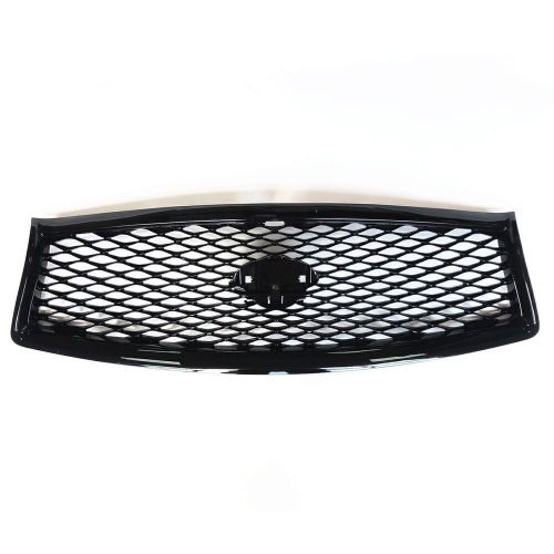 Car front grille grill+rearview mirror cover kit black for infiniti q50 2014-17