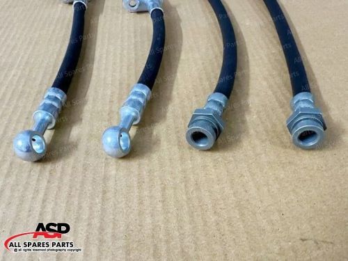 Front &amp; rear drilled brake pipe set for suzuki sx4 sx4 crossover