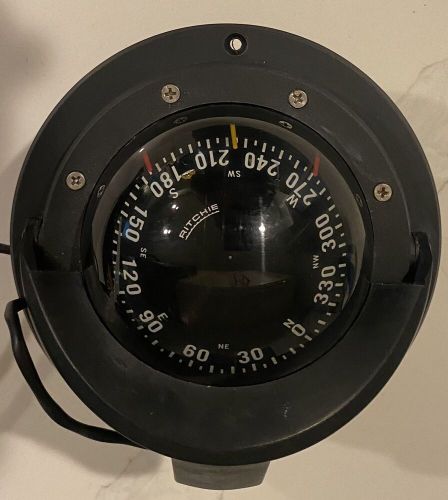 Ritchie compass flush mount, 3&#034; black f-83 *read*