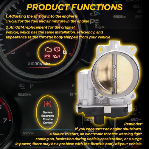 12601387 throttle body for 2009-2013 chevy silverado 1500 v8 6.2l 6.0l 5.3l 4.8l