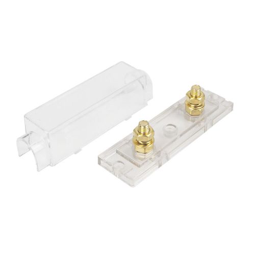 Two anl fuse holder with 400 amp fuse 0 4 8 10 gauge for car audio video stereo