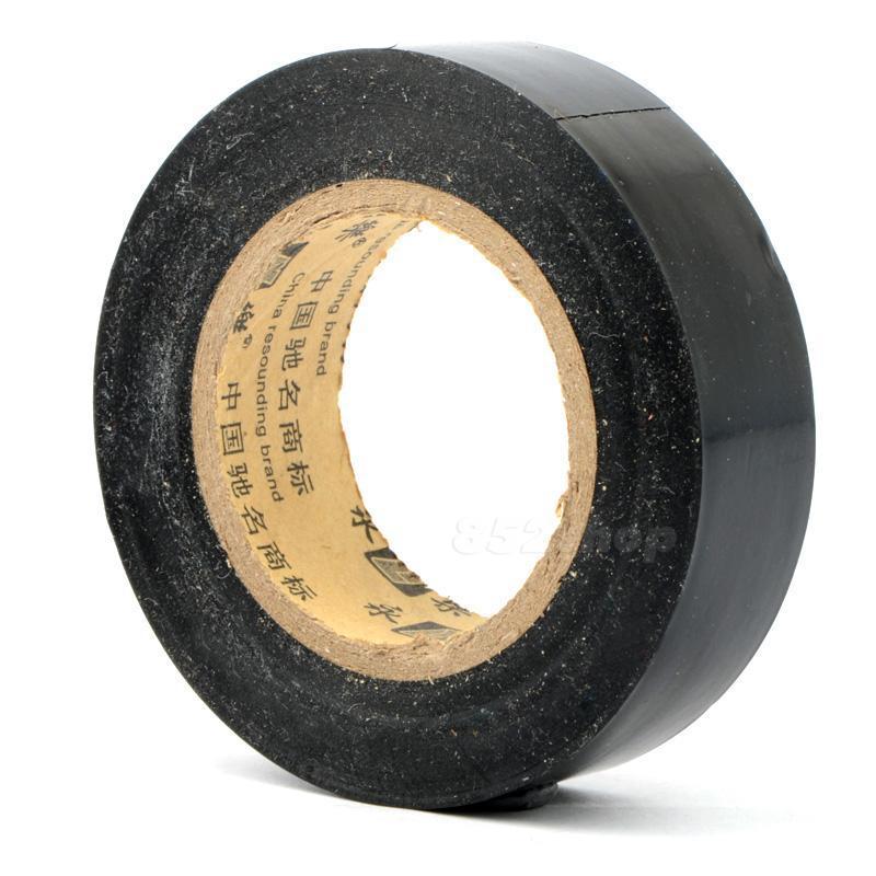 1pcs 20m vinyl electrical shps tape pvc flame retardant adhesive black