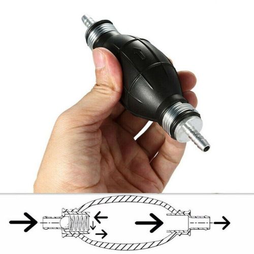 Rubber manual hand pump for car fuel petrol diesel oil liquid transfer