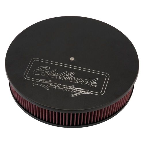 Edelbrock 41613 - victor series round black air cleaner assembly