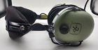 David clark h10-13s stereo aviation pilot headset dual plug w/ volume control