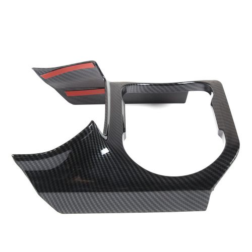 Abs carbon interior water cup holder trim cover for subaru outback bt 2021-23