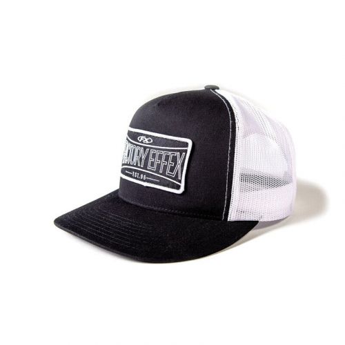 Fx fx established snapback mesh curved-bill hat black/white 25-86710