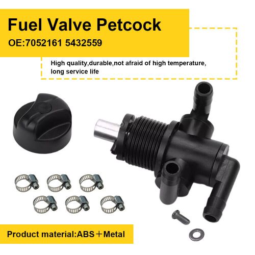 Fuel tank valve petcock 3 way &amp; knob nut for polaris sportsman magnum 7052161