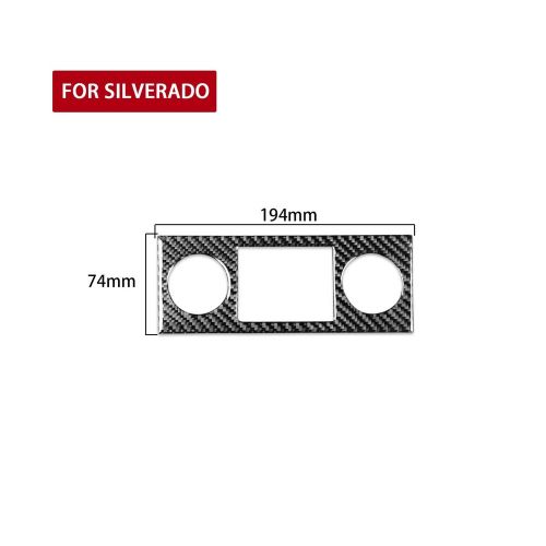 Real carbon fiber console ac climate cover trim for silverado/tahoe/sierra 07-13