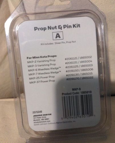 Mkp-9 1865010 minn kota prop nut kit a 2092600 2051700 2053100