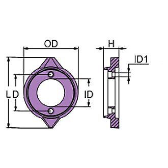 Martyr cmv18 volvo penta zinc bearing carrier anode