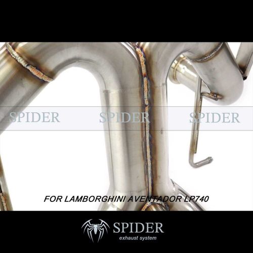 Spider stainless steel exhaust catback system for lamborghini aventador lp740-4