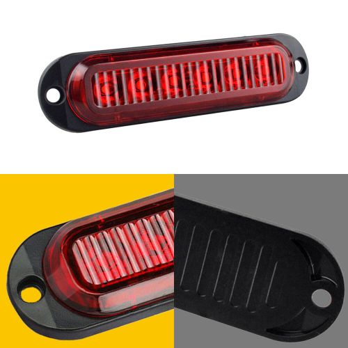 4pc side marker led lights clearance light red for lens truck trailer lorry boat