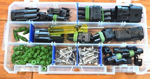 Delphi weather pack connector mini kit 16-14 ws 102 pieces   weatherpack