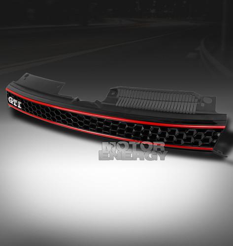 2010 2011 2012 vw golf gti jetta mk6 abs front upper center hood grille no logo